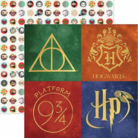 Paper House Productions Harry Potter Hogwarts at Night Paper with Foil  Accents