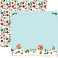 Paper House Productions - Elf Collection - 12 x 12 Double Sided Paper - Spread Christmas Cheer