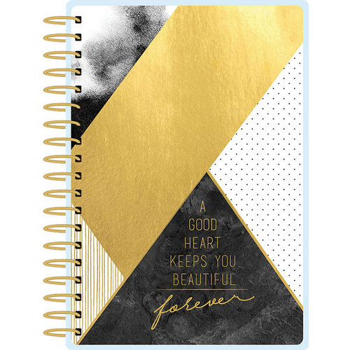 Paper House Productions - Planner - Mini - Black and Gold Geometric - 12 Month - Undated