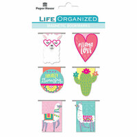 Paper House Productions - Life Organized Collection - Magnetic Bookmarks - Llamas