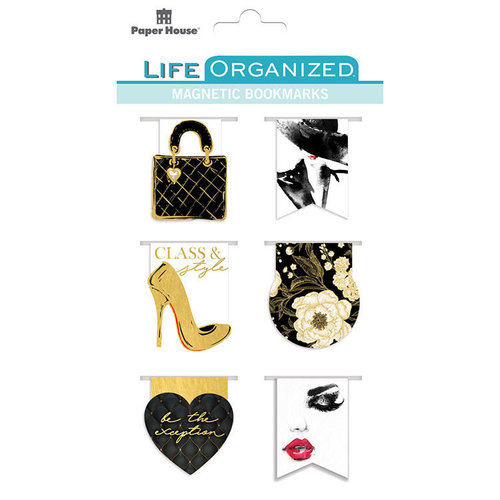 Paper House Productions - Life Organized Collection - Magnetic Bookmarks - Fifth Avenue