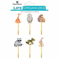 Paper House Productions - Life Organized Collection - Epoxy Clips - Autumn Woods