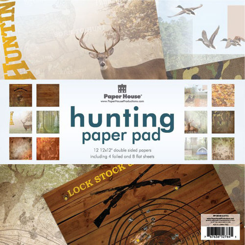 Paper House Productions - 12 x 12 Paper Pad - Hunting