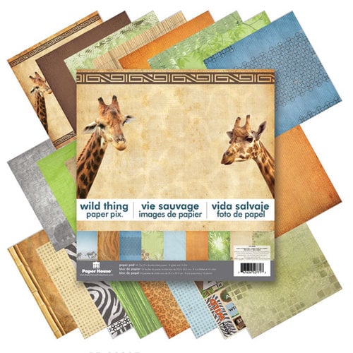 Paper House Productions - 12 x 12 Paper Pad - Wild Thing
