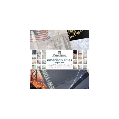 Paper House Productions - 12 x 12 Paper Pad - Great American Cities