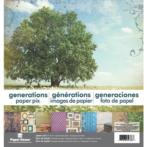 Paper House Productions - 12 x 12 Paper Pad - Generations