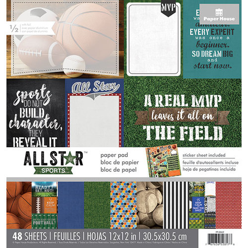 Paper House Productions - 12 x 12 Paper Pad - All Star