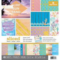 Paper House Productions - 12 x 12 Paper Pad - Sliced - Beach