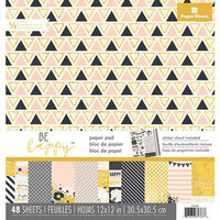 Paper House Productions - 12 x 12 Paper Pad - Be Happy
