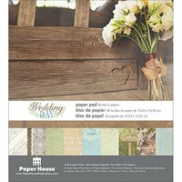 Paper House Productions - Wedding Day Collection - 6 x 6 Paper Pad