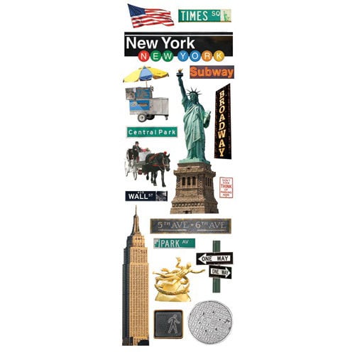 Paper House Productions - New York City Collection - Glitter Rub Ons - New York City