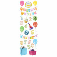 Paper House Productions - Birthday Collection - Glitter Rub Ons - Birthday