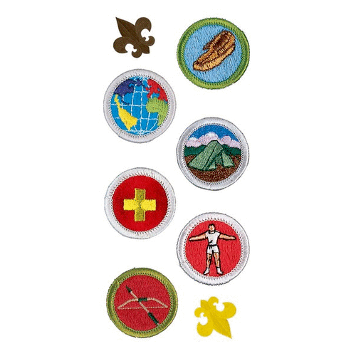 Paper House Productions - Boy Scouts of America - StickyPix Stickers - Merit Badgers
