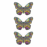 Paper House Productions - Cardstock Stickers - Mosaic Butterflies