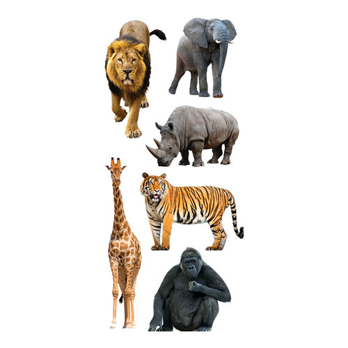 Paper House Productions - Clear Stickers - Zoo Animals