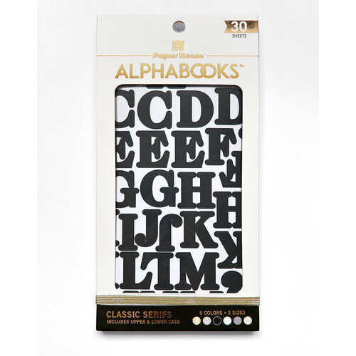 Paper House Productions - Stickers - Alphabooks - Classic Serifs