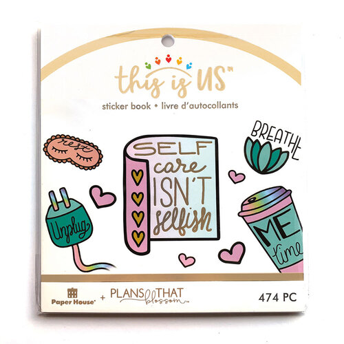 Paper House Productions - This Is Us Collection - Mini Sticker Book - Self Care
