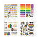 Paper House Productions - This Is Us Collection - Mini Sticker Book - Love Is Love