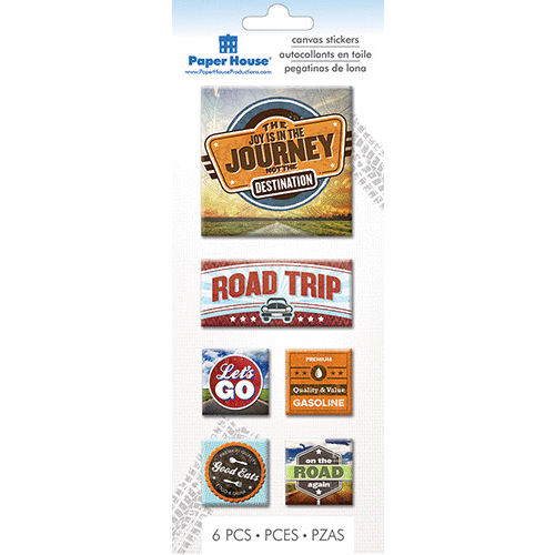 Paper House Productions - Canvas Stickers - Road Trip