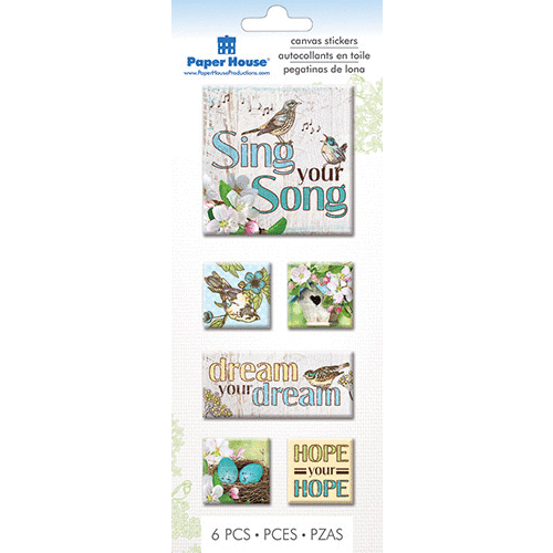 Paper House Productions - Canvas Stickers - Sing Your Song