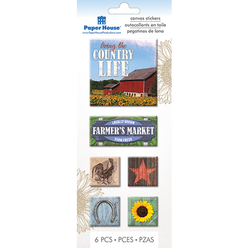 Paper House Productions - Canvas Stickers - Country Life