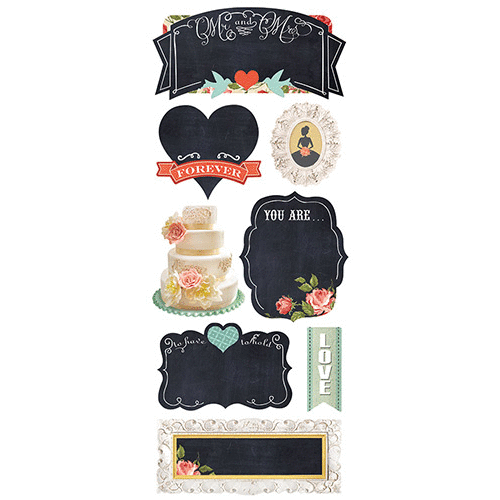 Paper House Productions - Chalkboard Stickers - Vintage Wedding