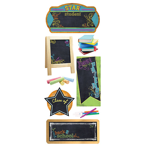 Paper House Productions - Chalkboard Stickers - School