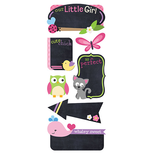 Paper House Productions - Chalkboard Stickers - Baby Girl