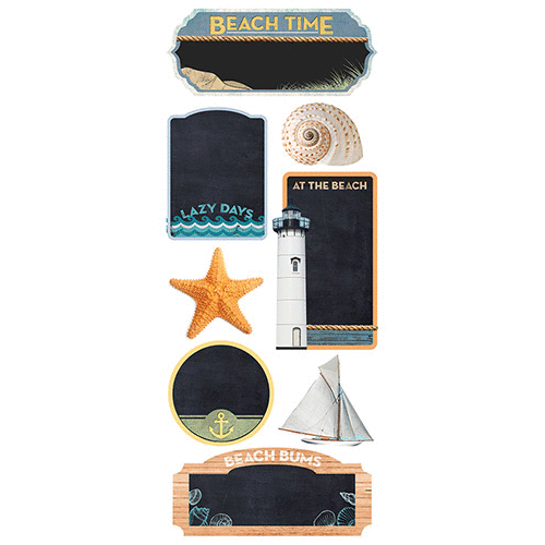 Paper House Productions - Chalkboard Stickers - Beach