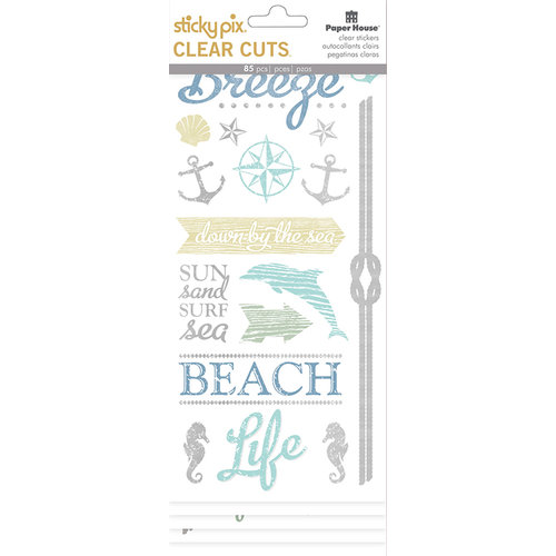 Paper House Productions - Clear Stickers - Beach