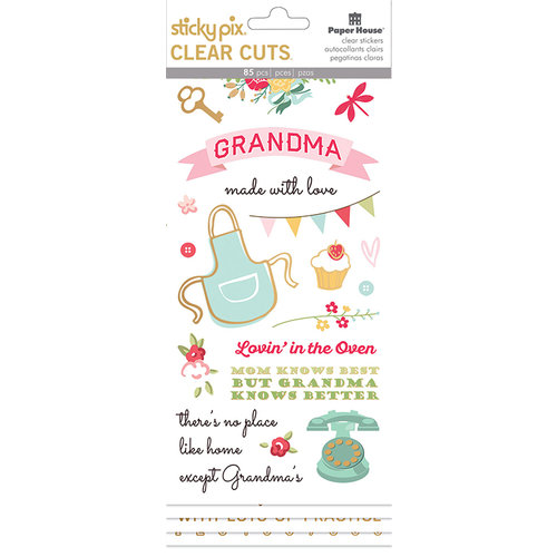 Paper House Productions - Clear Stickers - Grandma