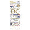 Paper House Productions - StickyPix - Clear Stickers - Washington DC with Foil Accents