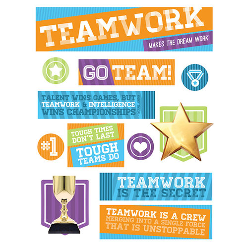 Paper House Productions - 3 Dimensional Stickers - Teamwork