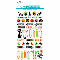 Paper House Productions - Life Organized Collection - Epoxy Stickers - Halloween with Foil Accents