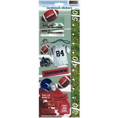 Paper House Productions - Football Collection - Cardstock Stickers - Football