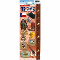 Paper House Productions - Texas Collection - Cardstock Stickers - Texas