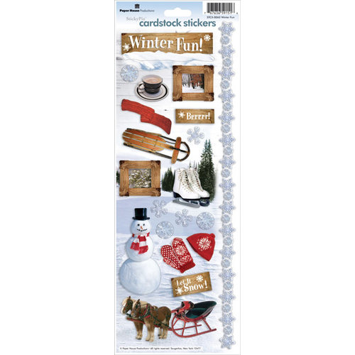Paper House Productions - Winter Fun Collection - Cardstock Stickers - Winter Fun