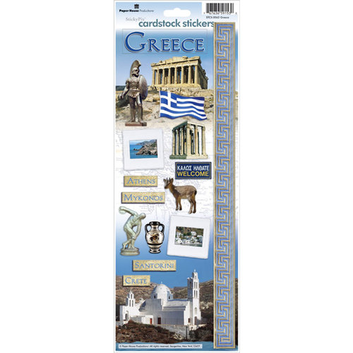 Paper House Productions - Greece Collection - Cardstock Stickers - Greece