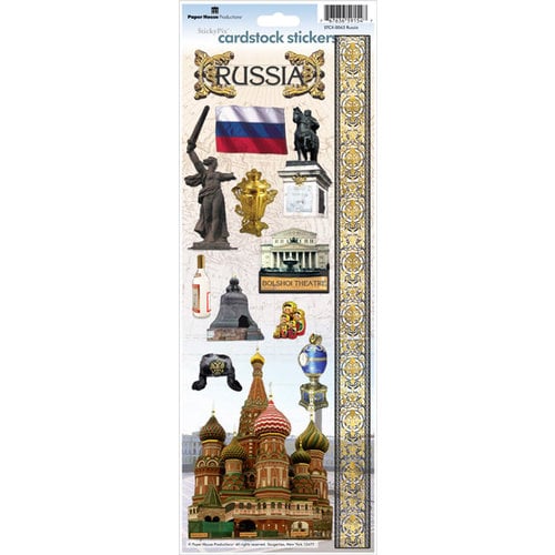 Paper House Productions - Russian Collection - Cardstock Stickers - Russia