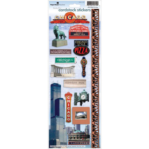 Paper House Productions - Chicago Collection - Cardstock Stickers - Chicago