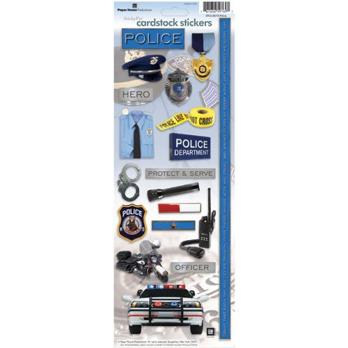 Paper House Productions - Police Collection - Cardstock Stickers - Police