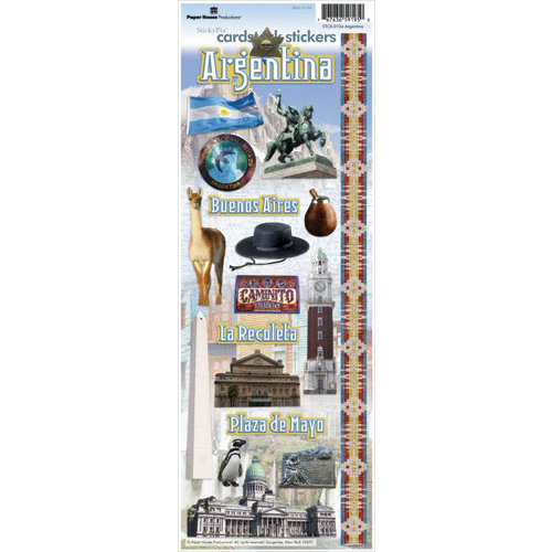 Paper House Productions - Argentina Collection - Cardstock Stickers - Argentina
