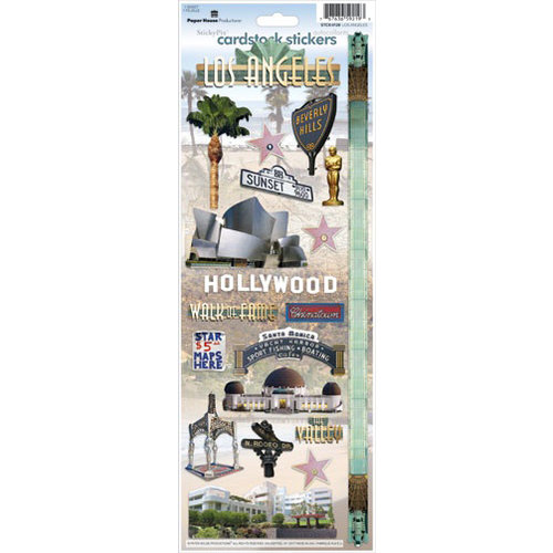 Paper House Productions - Los Angeles Collection - Cardstock Stickers - Los Angeles