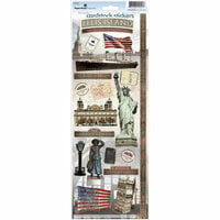 Paper House Productions - Ellis Island Collection - Cardstock Stickers - Ellis Island