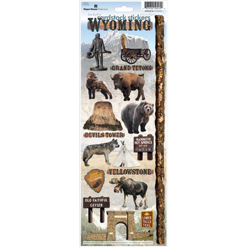 Paper House Productions - Wyoming Collection - Cardstock Stickers - Wyoming