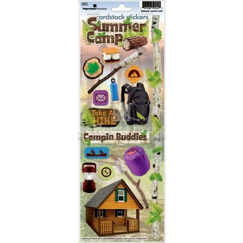 Paper House Productions - Summer Camp Collection - Cardstock Stickers - Summer Camp