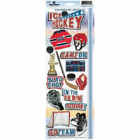 Paper House Productions - Ice Hockey Collection - Cardstock Stickers - Ice Hockey 2