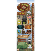 Paper House Productions - Camping Collection - Cardstock Stickers - Camping Adventure
