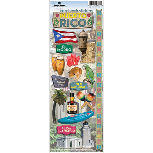 Paper House Productions - Puerto Rico Collection - Cardstock Stickers