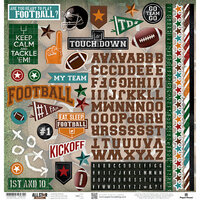 Paper House Productions - All Star Collection - Football - 12 x 12 Cardstock Stickers